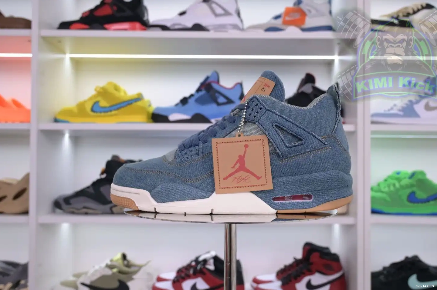 Air 4 Kimikick levis retro Jordan Jordan denim 0730